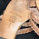 Sesto Meucci Tan 100% Italian Leather Size 8 Sandals Photo 7