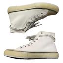 ALLSAINTS  Jaxal High Top Canvas White Sneakers Size EU 40 NIB Photo 2