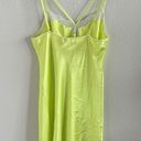 Victoria's Secret  Bright Lime Green Slip Dress Lingerie Nightie Large Photo 1