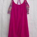 Ideology  layered shelf bra tank top, pink size small Photo 0