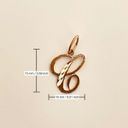 Tehrani Jewelry 14k Real Gold Initial "C" Pendant | Charm- Real 14k Gold Letter "C" Pendant for Him/Her- Gold Initial | Letter "C" Pendant Charm | Photo 2