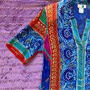 Gottex Vintage 80s  Mediterranean Abstract Colorful Button Up Shirt Dress Photo 2