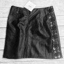 LF NWT  Seek The Label Vegan Leather Mini Skirt Photo 2