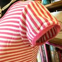 Lacoste Coral Pink/White Striped  Fitted Shirt Size 34 Or Small Photo 5