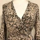 Rebecca Taylor  Leopard Print Faux Wrap Dress w/ Belt Photo 0