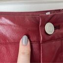 Princess Polly Macey Burgundy Faux Leather Pants 2 Photo 5