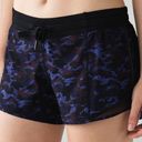 Lululemon  Hotty Hot Shorts 2.5” Mini Hounds Camo- Rare Purple Blue Camo- Size 6 Photo 0