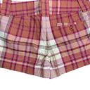 Old College Inn Low Rise Shorts 7 Orange Plaid Pocket Belt Loops Zip Hook Eye Size undefined Photo 3