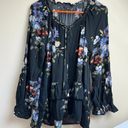 American Eagle  Floral Long Sleeve with Tiered Peplum Photo 1