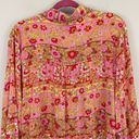 Billabong  Floral Multicolor Day After Day Oversized Button-Down Shirt Size S Photo 10