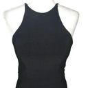 Faviana  Halter Style Strappy Lace Up Back Mini Jersey Dress Black Size 10 Photo 3