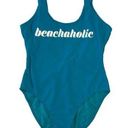 No Boundaries  Medium Blue Beachaholic One Piece Swimsuit Photo 0