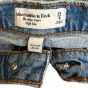 Abercrombie & Fitch  Curve Love The Mom Short High Rise Size 8 (29) Blue Denim Photo 2