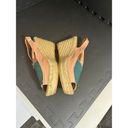 Anthropologie  Naguisa Ruca Wedge Espadrilles Sandal Leather Womens Size 41 US 11 Photo 3