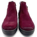 Earth Origins  Tate Bootie Burgundy Suede Boho Knit Ankle Boot Women’s Size 9 Photo 8