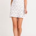 Lush Clothing Lush Puff Sleeve Crochet Lace Mini Dress White Size Medium NWT Photo 2