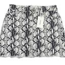 frame denim FRAME Le Mini Skirt Grey Paython Print size 24 Photo 2