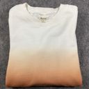 Madewell  Dip Dye Ombré Orange Athleisure Lounge Sweatshirt Fall Jumper Size S Photo 12