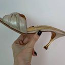 Manolo Blahnik metallic kitten heels Photo 3