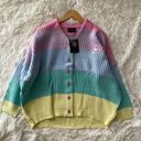 Lazy Oaf  pastel rainbow cardigan Photo 0