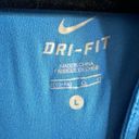 Nike  dri-fit women’s quarter zip blue long sleeve size large Photo 2