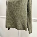 Jenni Kayne Cashmere Fisherman Crewneck Pullover Sweater Olive Green Medium M Photo 5