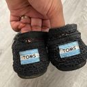 Toms  Alpargata Moroccan Black Crochet Floral Slip On Summer Flat Shoes Size 5 Photo 13