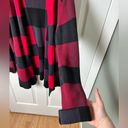 Modcloth  Simply Snuggly Red & Black Plaid Cardigan Sweater XL Photo 3