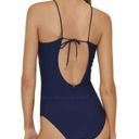 PilyQ NWT  NAT Keyhole Braided One Piece Swimsuit Navy Blue Medium Photo 1