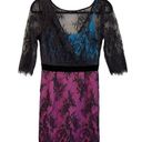 Tracy Reese  Anthropologie Colorblock Boat Lace Zipped Cocktail Dress Size 4 NWT Photo 0