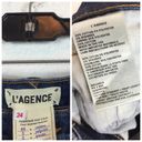 L'Agence L’Agence Jordan Ripped Distressed High Waist Crop Straight Leg Jeans Size 24 Photo 5