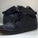 Nike  Court Borough Mid 2 Shoes CD7782-001
Kids size 6Y Women’s 8 Triple Black Photo 0