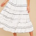 Francesca's Polka Dot Maxi Skirt Photo 0