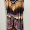 Young Fabulous and Broke  Maxi Dress Striped Tie-dye Racerback‎ Ruched Large Summer Photo 4