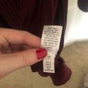 Nine West NWT  Wine Red Long Thin Open Front Cardigan Sweater Duster Size Large Photo 4