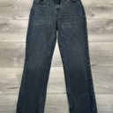 Abercrombie & Fitch  90's Straight Ultra High Rise Black Stretch Ankle Jeans 26 Photo 0