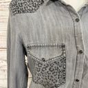 The Kooples  Gray Denim Button Down Shirt, EUC, Size Small, MSRP $228 Photo 2