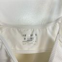 frankie's bikinis FRANKIES BIKINI Dallas Ribbed Bralette Bikini Top in White Size Medium Photo 4