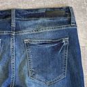 Cello Stone Wash Dark Blue Skinny Jean Womens 5 / 28 Low Rise Whiskering Photo 7