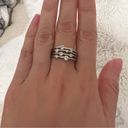 The Row Multilayer 4 Nested Crystal Cocktail Statement Ring Size 6 EUC Photo 1