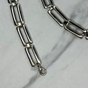 The Bar Skinny Silver Tone Metal Chain Link Belt Size Large L XL Photo 2