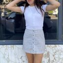 Brandy Melville Striped Linen Skirt Photo 1