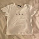 Brandy Melville Embroidered Crop Top Photo 0