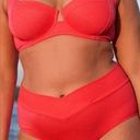 Aerie  Shine Pique SET Underwire Bikini Top 36DD & Twist Front Brief L Large Photo 0