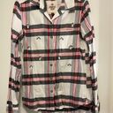 SO Plaid Authentic Am. Heritage Perfect Shirt Relaxed Flannel Bling - size Small Photo 0