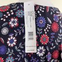 August Silk Women's Blouse MEDIUM Multicolor Floral Pattern Front Ruffles Photo 5