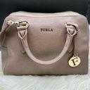 Furla  Elena Taupe Leather Crossbody Doctor Bag Tote Purse Photo 0