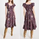 Ulla Johnson  Nanette Heliotrope Dark Floral Puff Sleeve Midi Dress Size 0 Photo 2