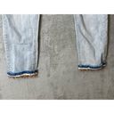 Pilcro  Midrise Light Wash Embroidered Ankles Slim Straight Leg Jeans 26 Photo 8