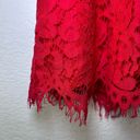 DO+BE NWT  Large Red Hot Lace Holiday Mini Dress Long Sleeve Size M Photo 2